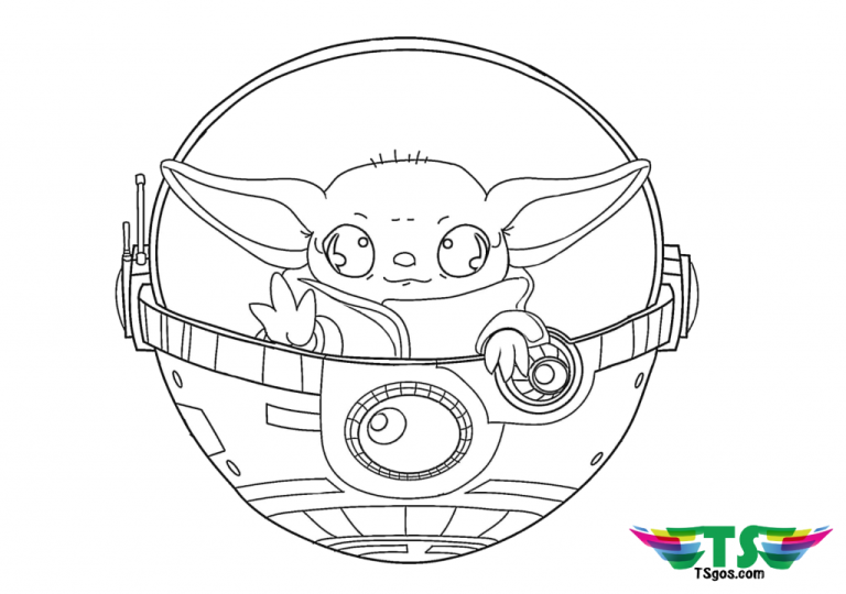 Star Wars Coloring Pages Baby Yoda