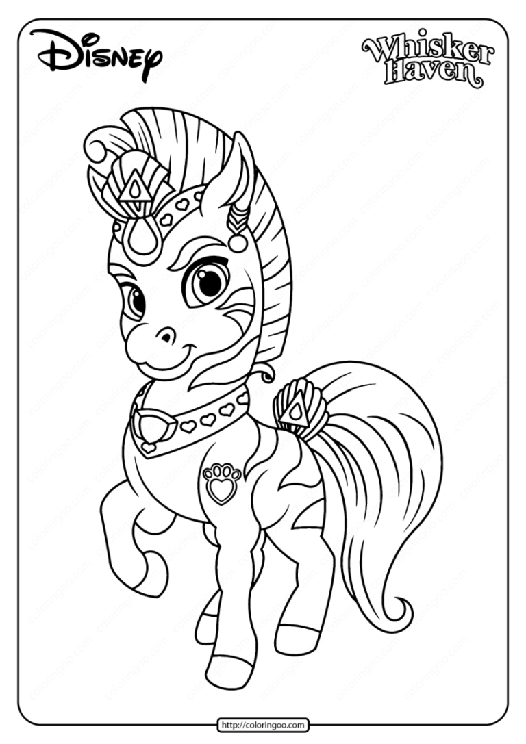 Palace Pets Coloring Pages Sultan