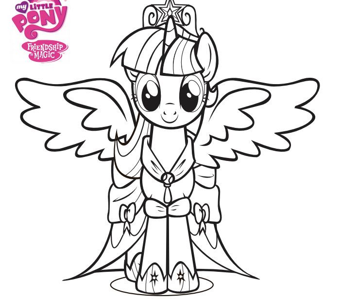 Free Coloring Pages For Kids My Little Pony
