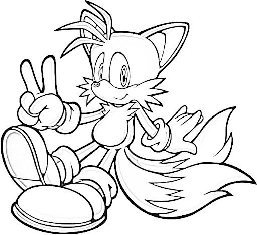 Sonic Knuckles And Tails Coloring Pages