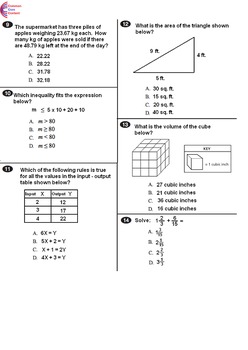 6th Grade Math Worksheets Common Core