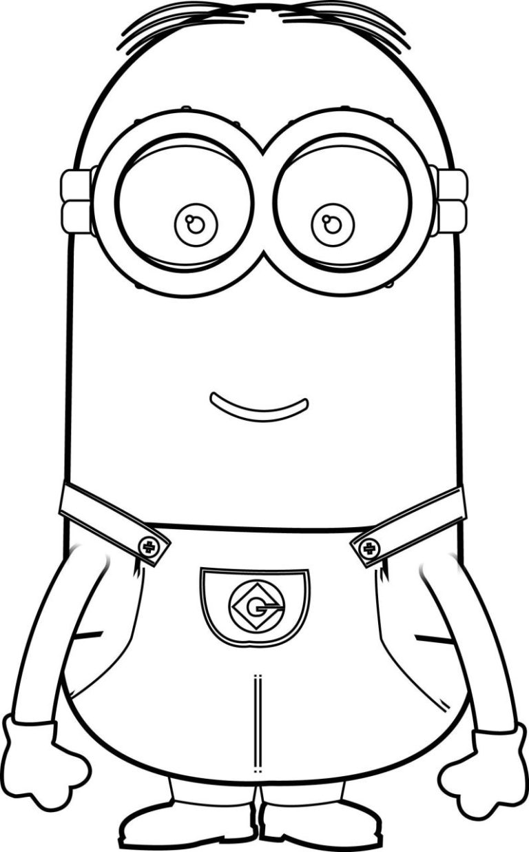 Full Size Free Printable Full Page Minion Coloring Pages