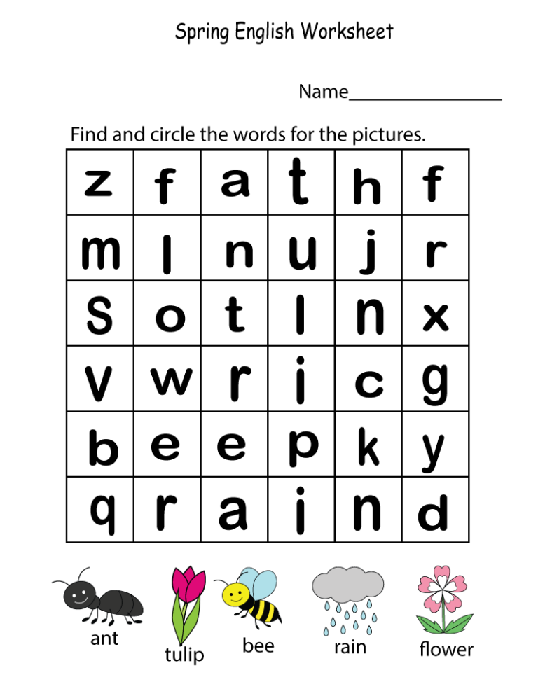 Fun Worksheets For Kids Kindergarten