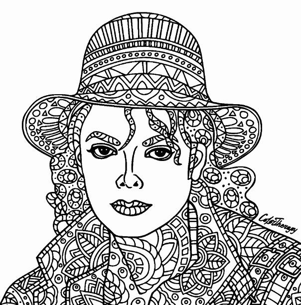 Easy Michael Jackson Coloring Pages
