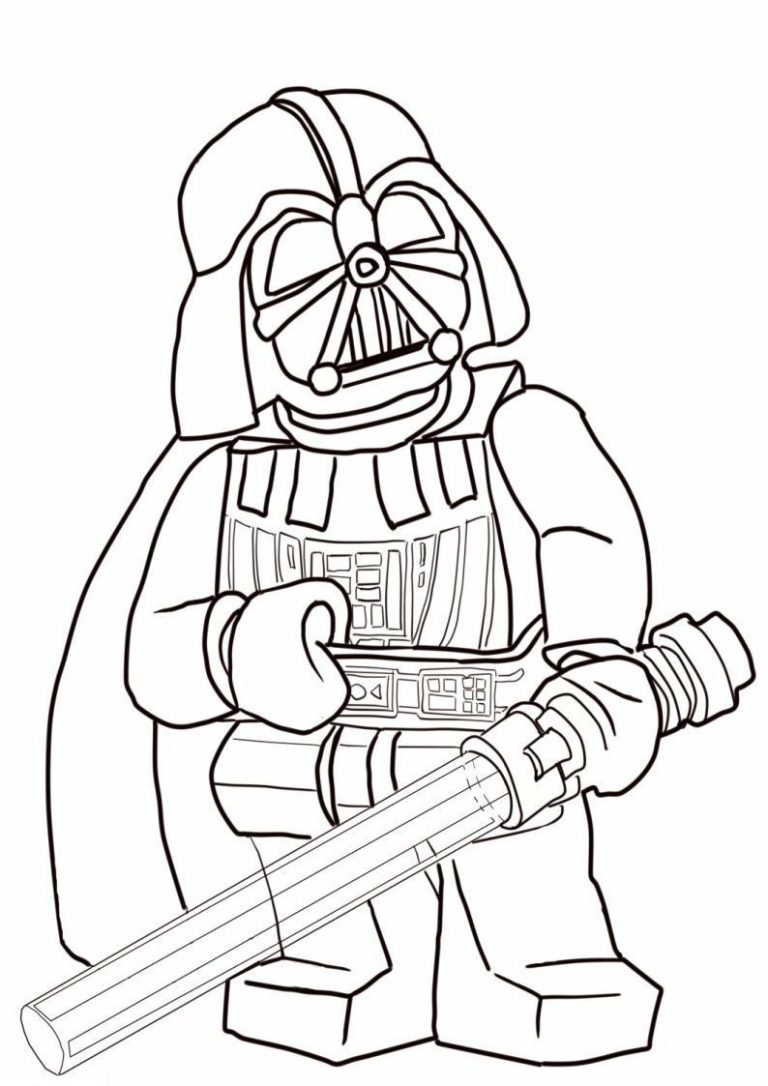 Cute Darth Vader Coloring Page