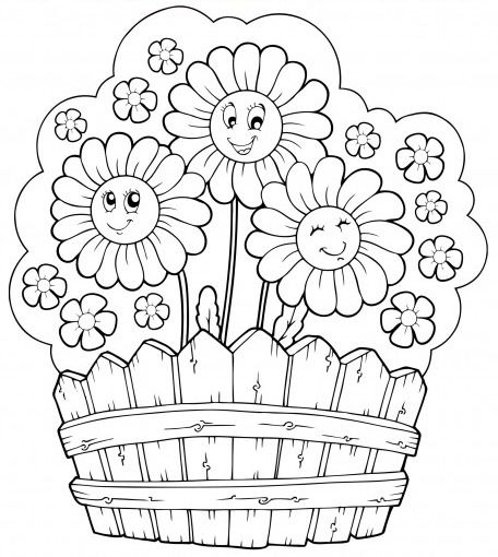 Flower Flower Garden Free Coloring Pages For Kids