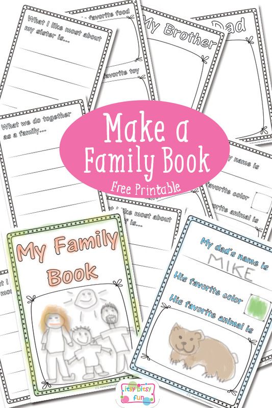 Family Activities Worksheet For Preschool