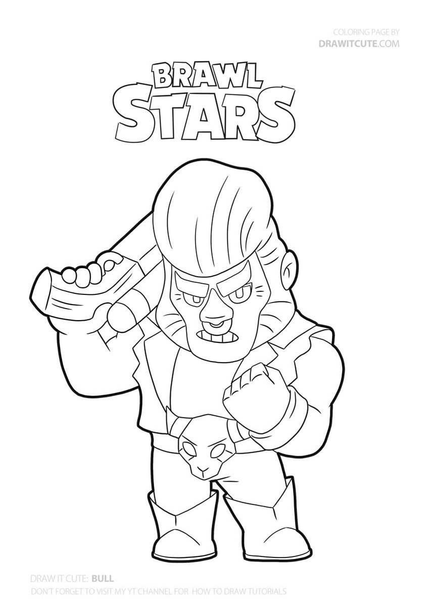 Brawl Stars Coloring Pages Crow