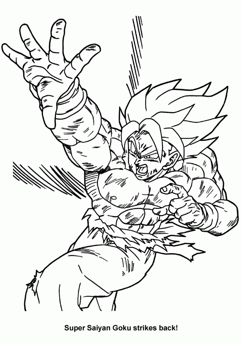 Printable Dragon Ball Z Characters Coloring Pages