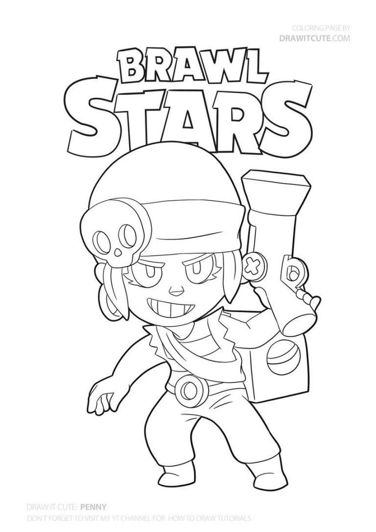 Brawl Stars Coloring Pages Merchant Gale