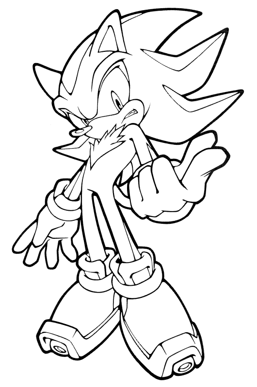 Free Printable Sonic The Hedgehog Coloring Book