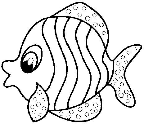 Coloring Template Fish Colouring Images For Kids
