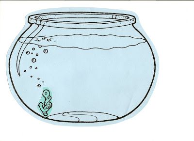 Empty Fish Tank Coloring Page