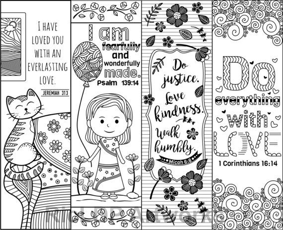 Coloring Bookmarks Kids