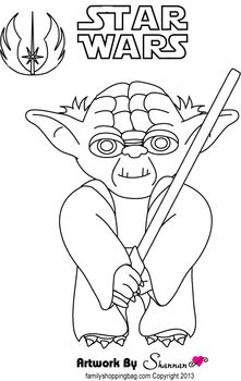 Traceable Baby Yoda Coloring Pages For Kids