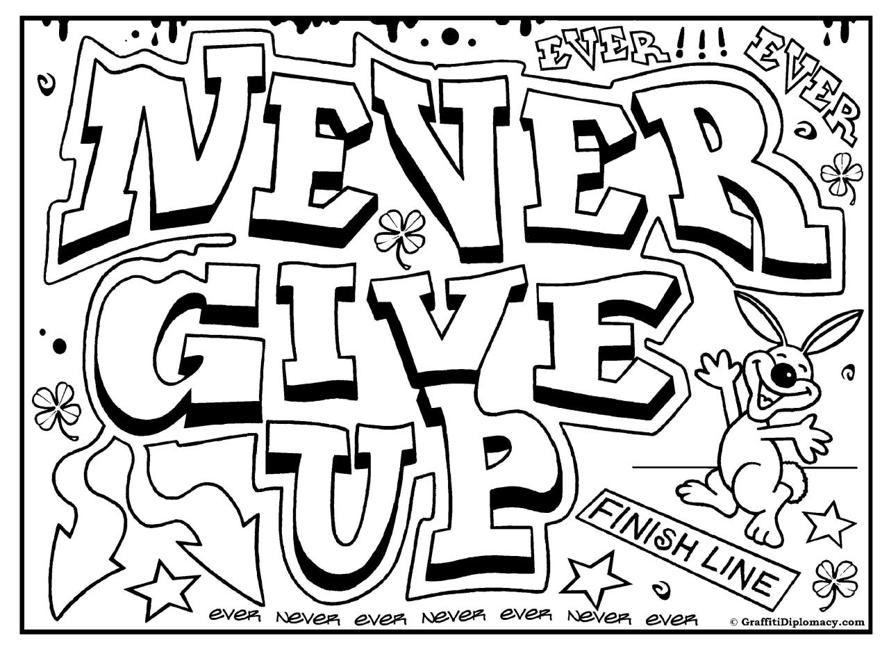 Easy Motivational Coloring Pages
