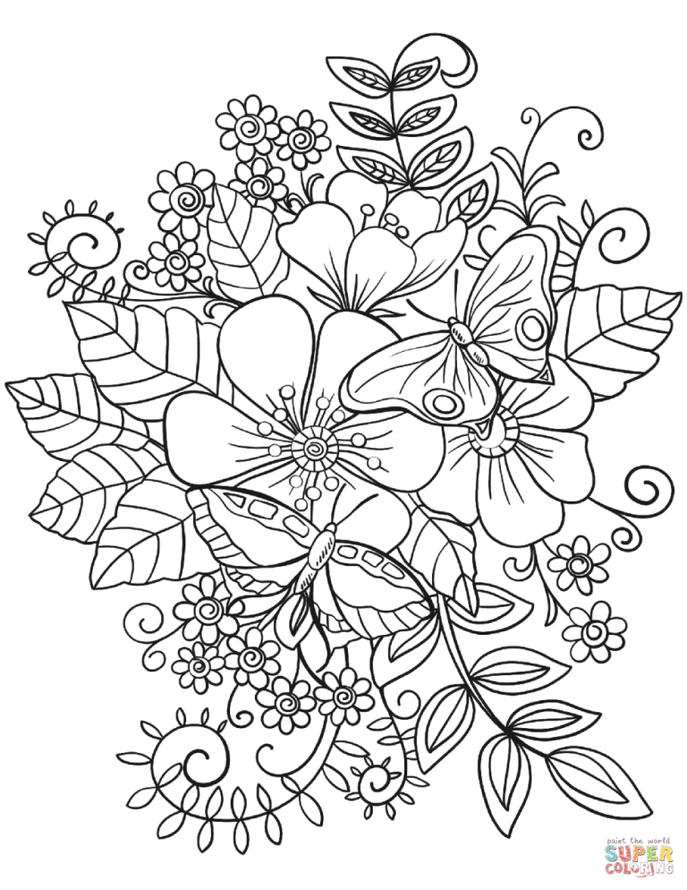 Coloring Book Images Of Flowers