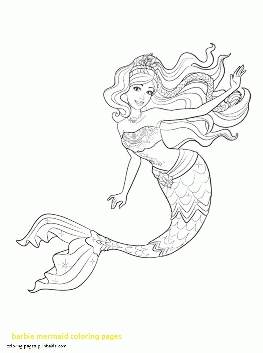 Beautiful Mermaid Free Mermaid Coloring Pages