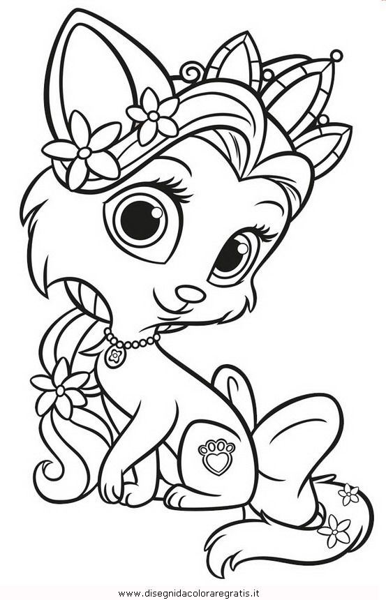 Palace Pets Coloring Pages Beauty