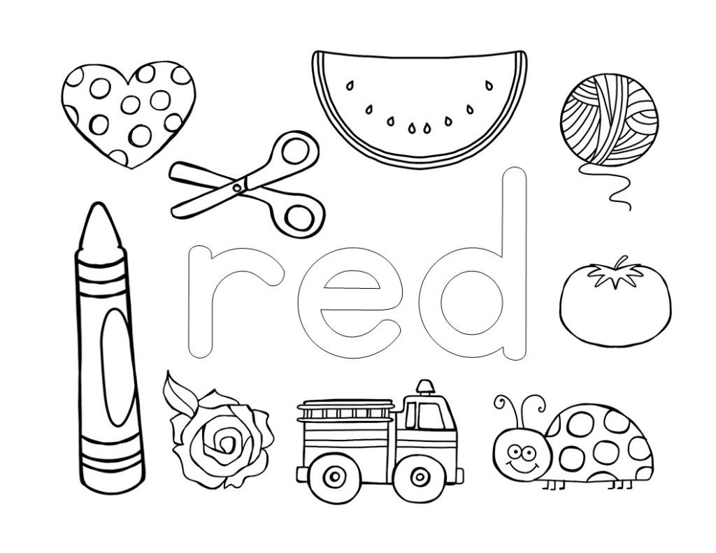 Coloring Worksheets For Kindergarten Free Download