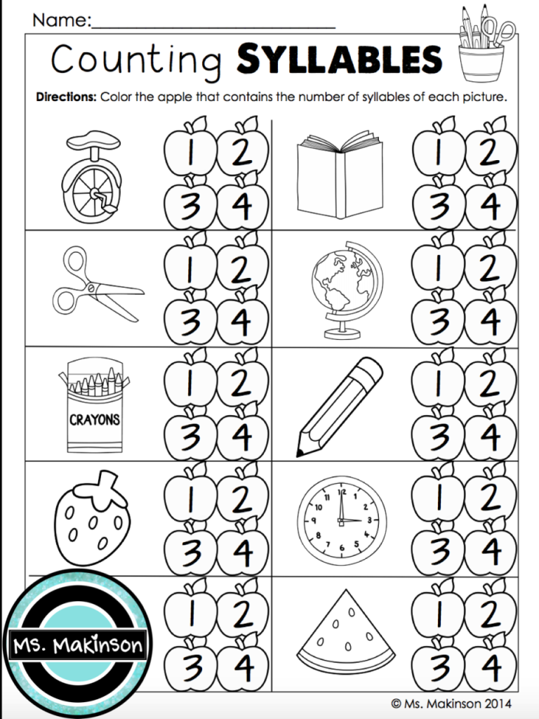 1st Grade Printable Worksheets For Kids