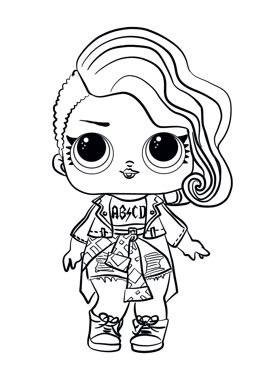 Doll Coloring Pages To Print