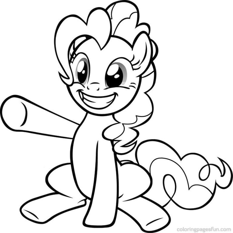 Rainbow Dash Pinkie Pie Rarity My Little Pony Coloring Pages