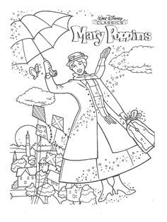 Jane Mary Poppins Coloring Pages
