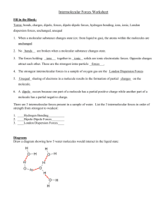 Intermolecular Forces Worksheet Pdf Answer Key