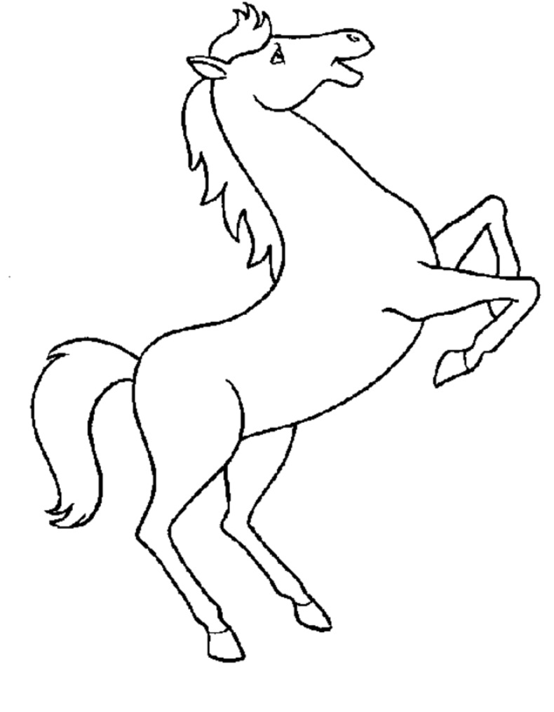 Printable Horse Coloring Pages Easy