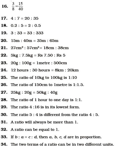 Maths Worksheets For Grade 6 Ratio And Proportion