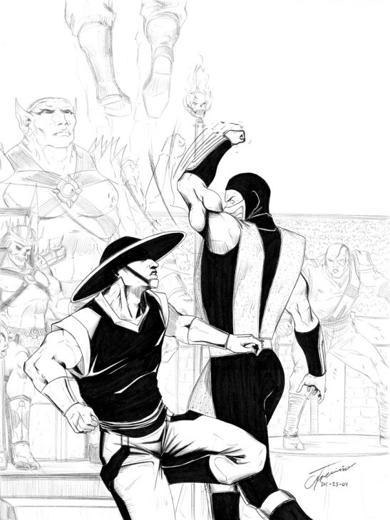 Liu Kang Mortal Kombat Coloring Pages