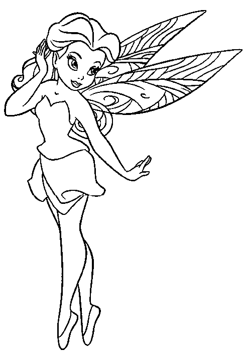 Fairy Colouring In Pages Printable