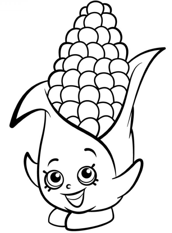 Corn Coloring Pages Printable
