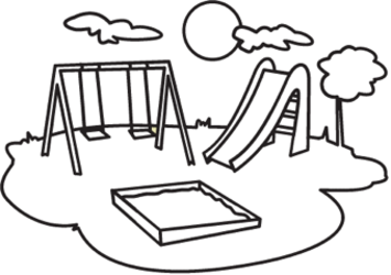Playground Equipment Playground Coloring Pages