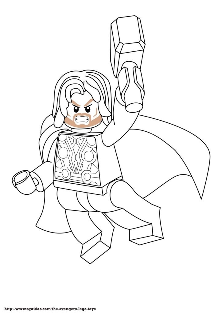 Infinity War Coloring Pages Thor