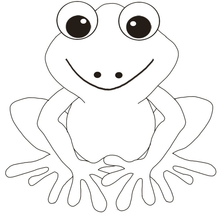 Frog Coloring Sheet