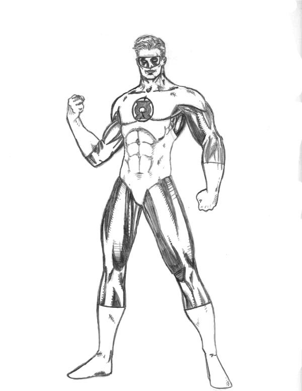 Green Lantern Coloring Pages To Print