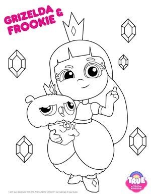 True And The Rainbow Kingdom Coloring Pages Wishes