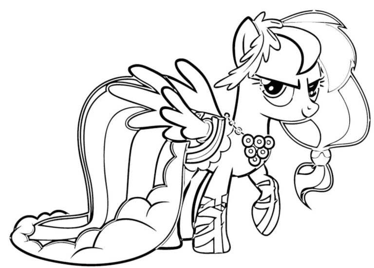 Rainbow Dash Coloring Sheet My Little Pony Coloring Pages