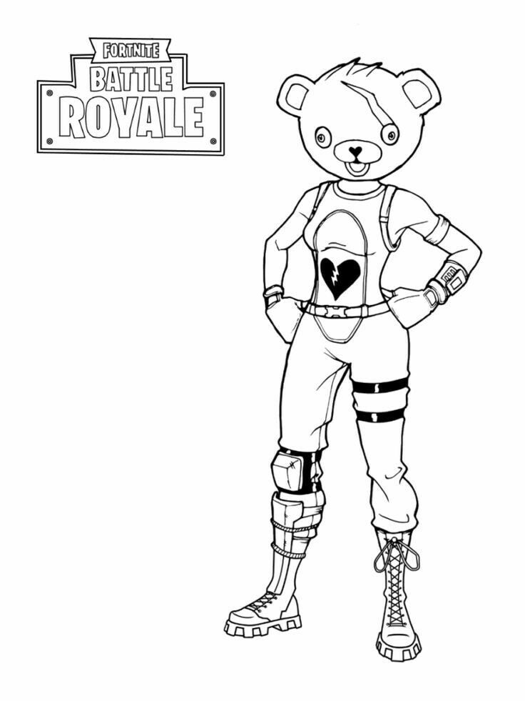 Skye Coloring Pages Fortnite