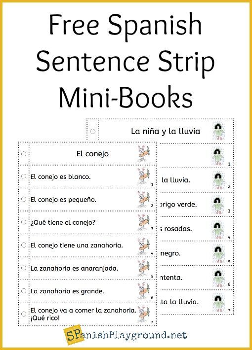 Free Printable Spanish Sentence Structure Worksheets