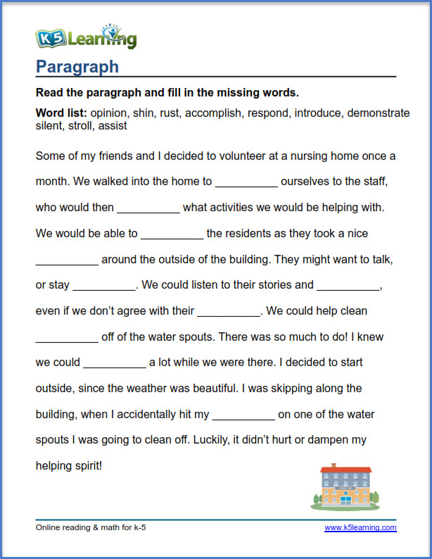Synonyms Worksheet For Grade 4 Pdf