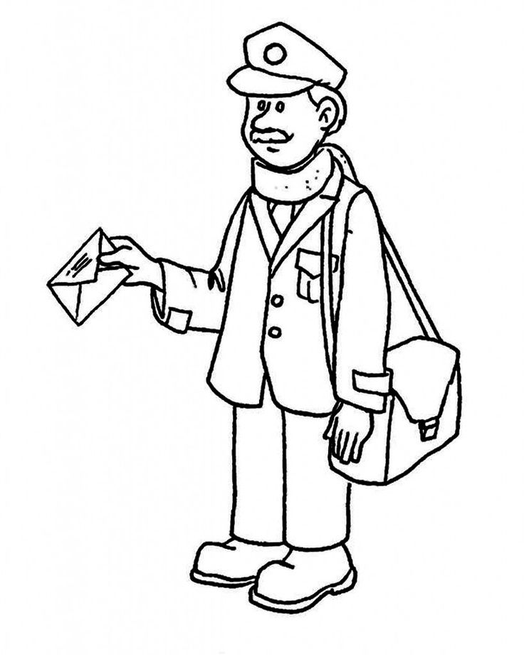 Community Helpers Coloring Pages For Kids