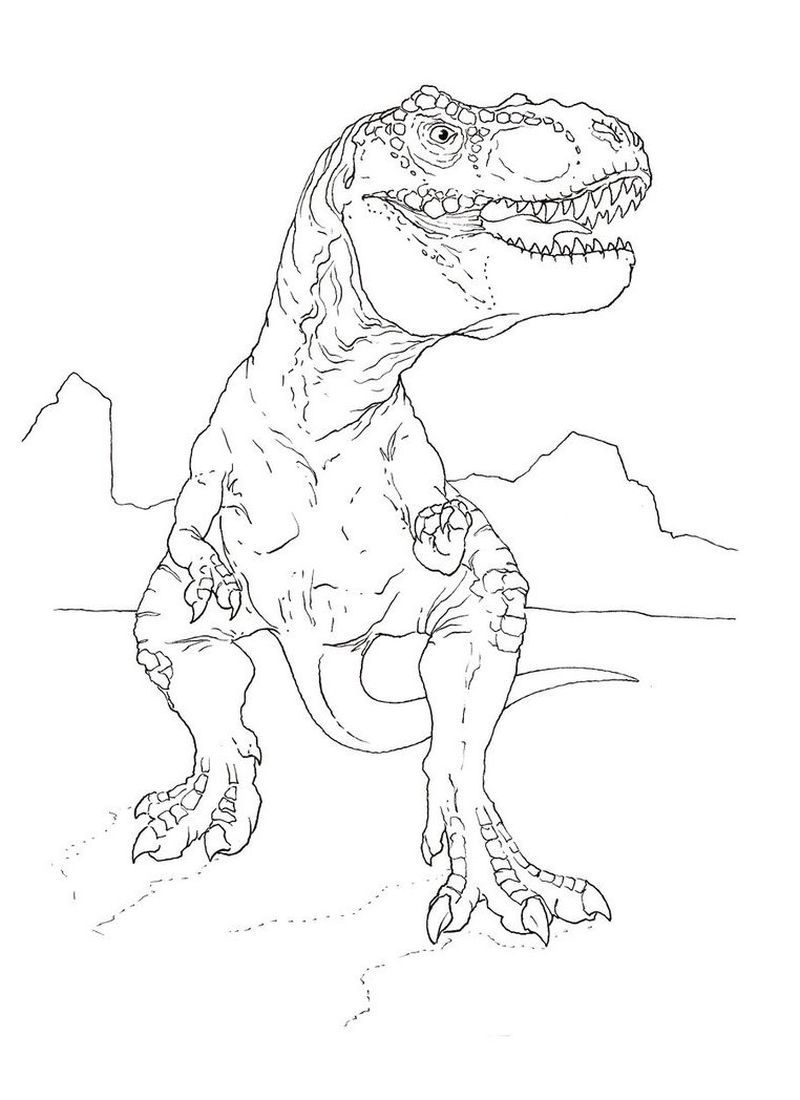 Jurassic World Velociraptor Coloring Pages