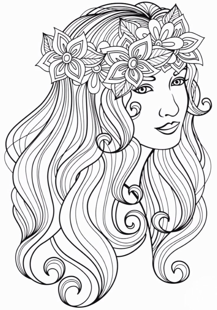 Beautiful Coloring Pages Of People