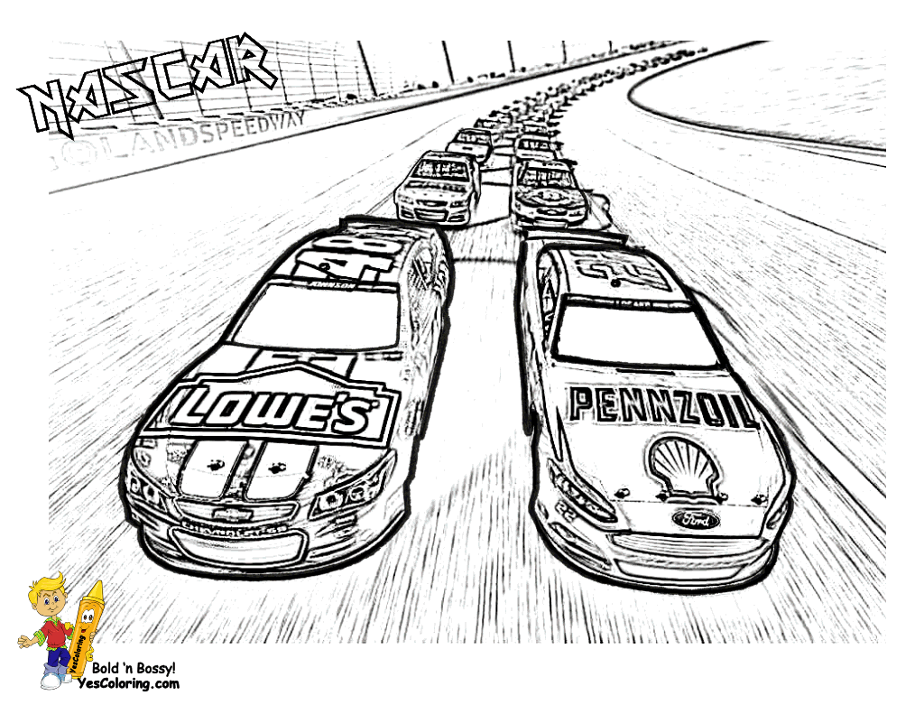 Nascar Coloring Pages 2018