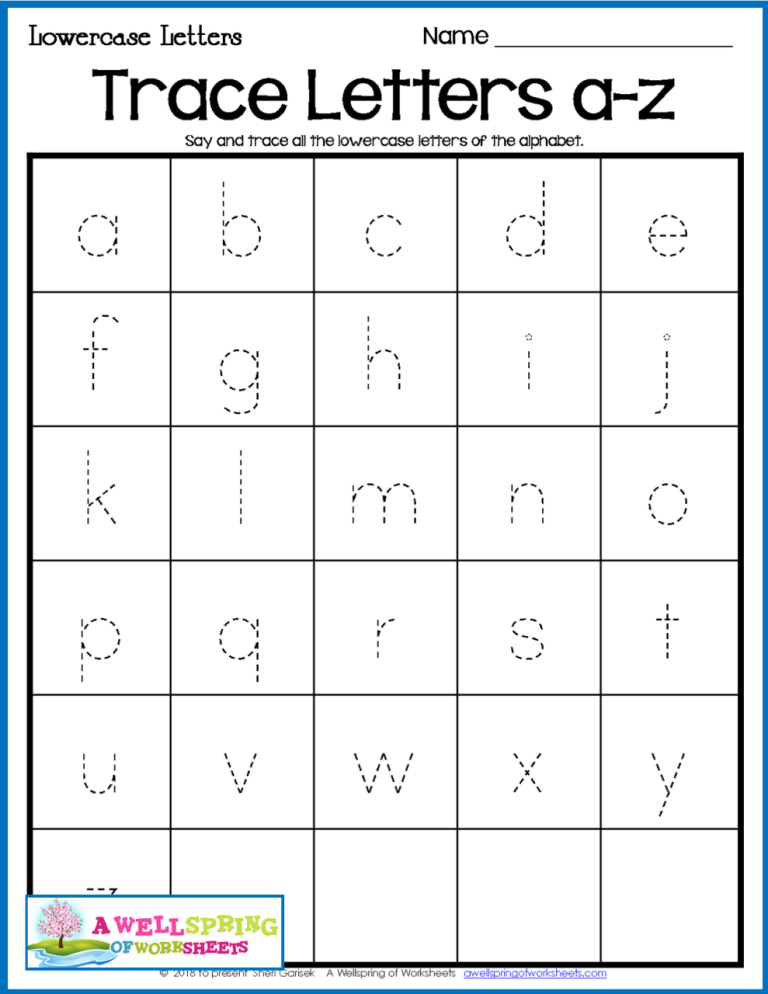 Free Printable Alphabet Letters Upper And Lower Case Tracing