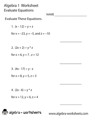 8th Grade Solving Algebraic Equations Worksheets