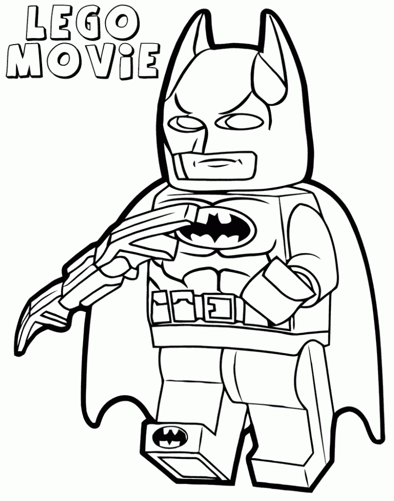 Free Lego Superhero Coloring Pages